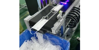 鴻碼創(chuàng)S500彩色UV噴碼機(jī)應(yīng)用一次性口罩噴印案例