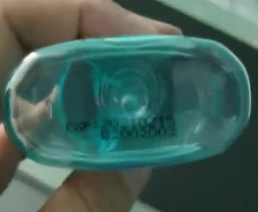 鴻碼創(chuàng)S6900應(yīng)用消毒液噴碼案例