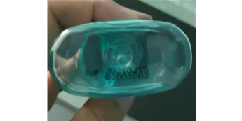 鴻碼創(chuàng)S6900應(yīng)用消毒液噴碼案例